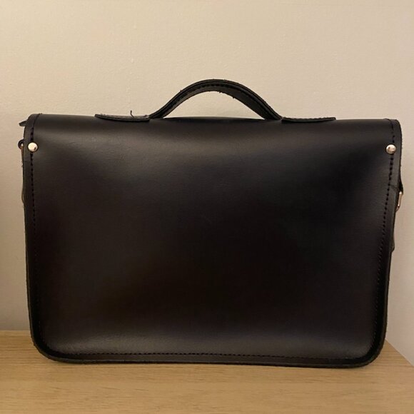 UNISEX Zatchel leather bag, handmade in UK - Picture 4 of 4